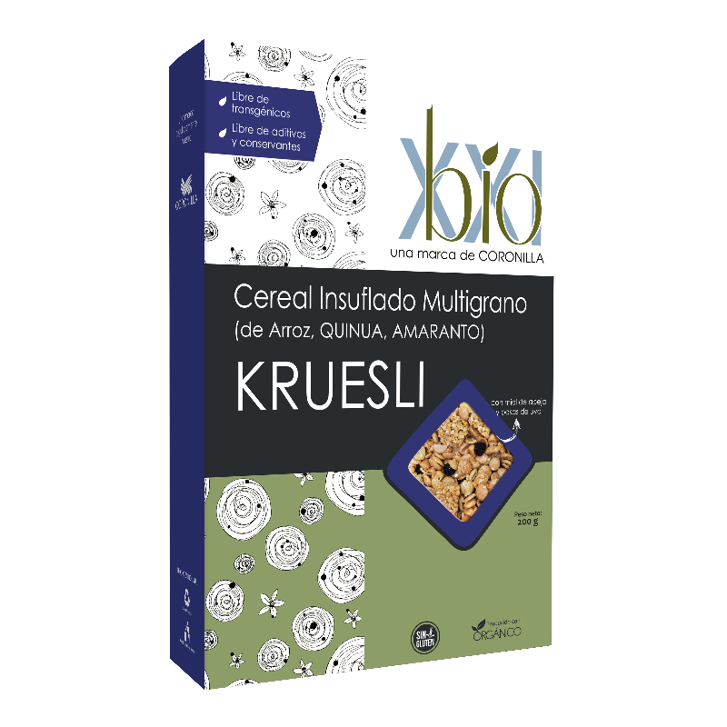 051- KRUELI Cereal Insuflado multigrano de arroz , quinoa y amaranto (200 grs.)  Main Image